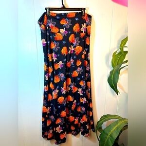 LulaRoe Women’s Vibrant Fruit Maxi Skirt Size Large